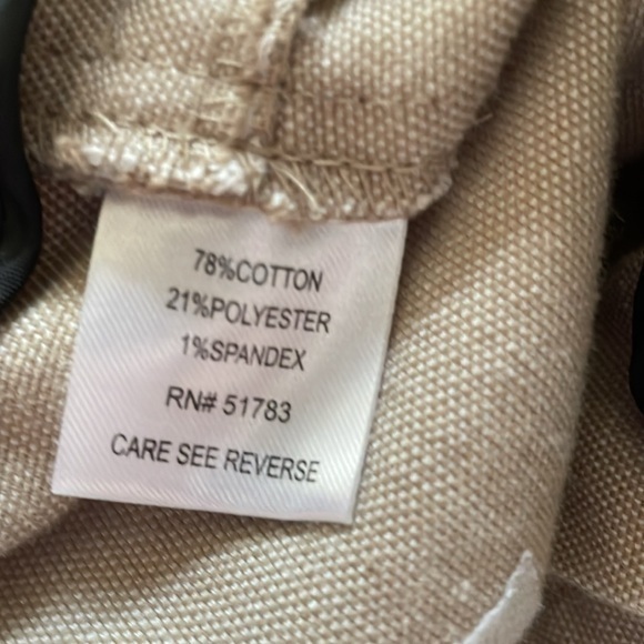 Maurices Womens Tan Dress Pants Trousers Flat Front‎ Stretch Flare Leg Size 9/10 - Picture 8 of 10